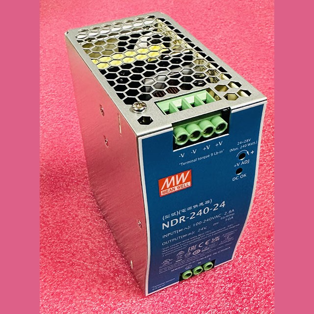 Блок питания 24V 10A NDR-240-24 Mean Well