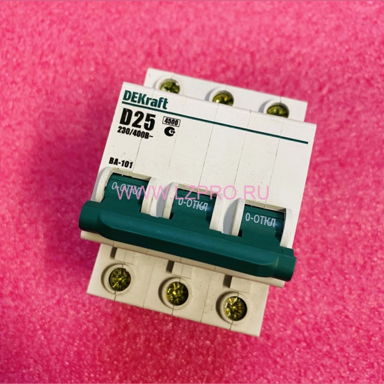 Автоматический выключатель ВА-101 3п 3А 4,5кА DEKraft хар D Schneider Electric
